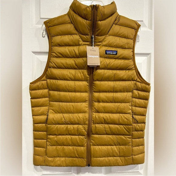 Patagonia Men’s Medium Down Sweater Puffer Vest Raptor Brown NWT Puff Insulated - Picture 1 of 5